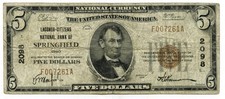 1929 $5 National Currency Note