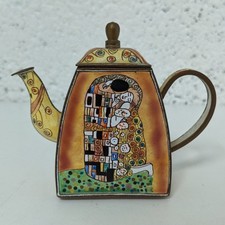 Trade + Aid Miniature Enamel Teapot Charlotte Di Vita No. 583 