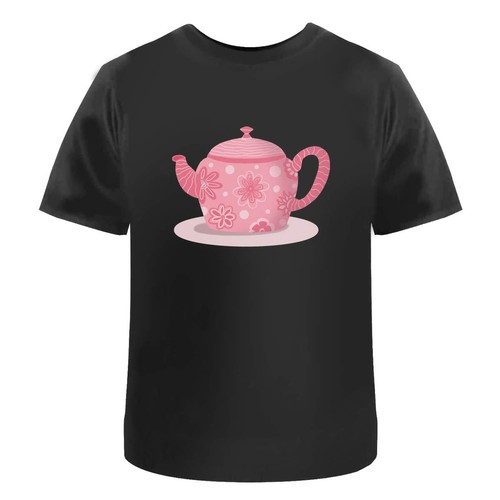 Funky teapot unisex cotton - 'funky,