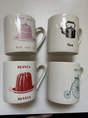 Four mug set retro design - mug,