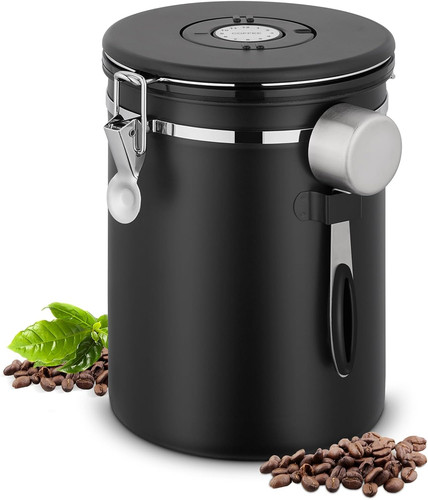 Airtight coffee canister - coffee, canister,