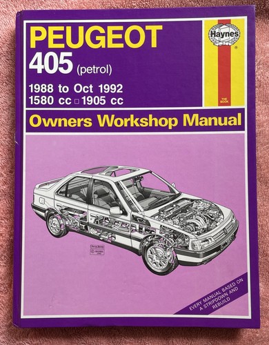 Peugeot 405 inc haynes - inc, mi-16