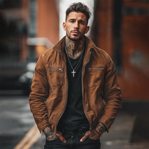 Mens corduroy jacket casual - jacket,
