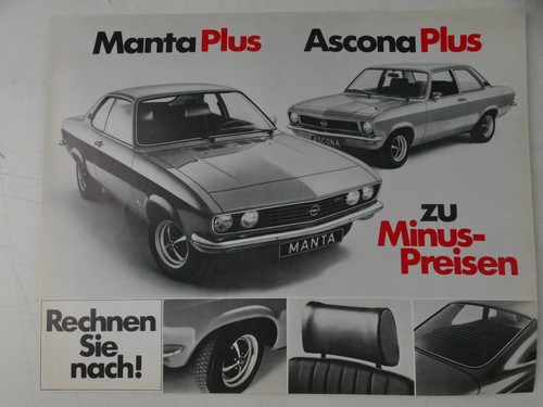Opel manta plus ascona - opel,