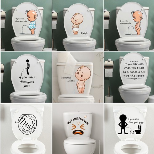 Toilet funny sticker - funny, bathroom