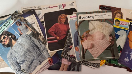 Vintage job lot - lot, knitting