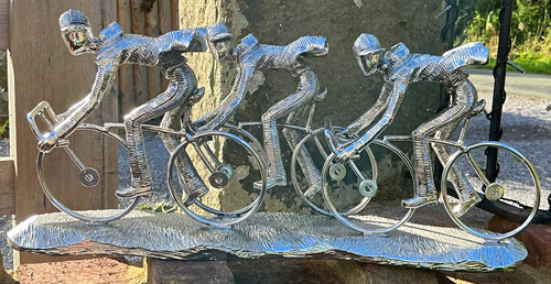 Silver cyclist peloton - silver,