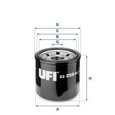 Oil Filter fits SUBARU UFI