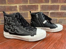 Ash ‘Gaudi’ Studded High-Top Leather Trainers – Black – Women’s UK 6/EU 39 +Box