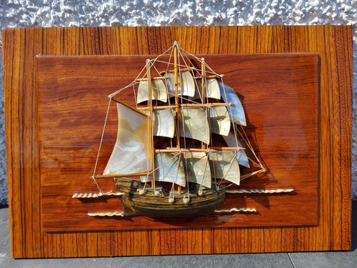 Handmade sailing ship on - 3d,