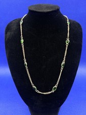 Peridot Quartz And Silver Tone