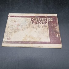 Datsun Pickup Truck Owners Manual 720 Owner Guide Book OEM Original