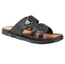 MENS MULES GLADIATOR FAUX LEATHER WALKING SANDALS SUMMER BEACH FLIP FLOPS UK SZ
