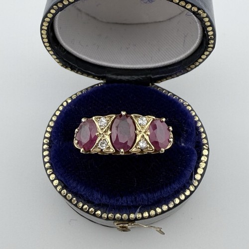 18ct yellow gold antique ruby - yellow,