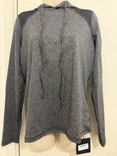 QED London Mesh Shoulder Activewear Hoodie,  Size M, New with Tags, Grey