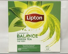 Lipton A Moment to Balance Green Tea – 100 Enveloped Tea Bags – Herbal Feel Good