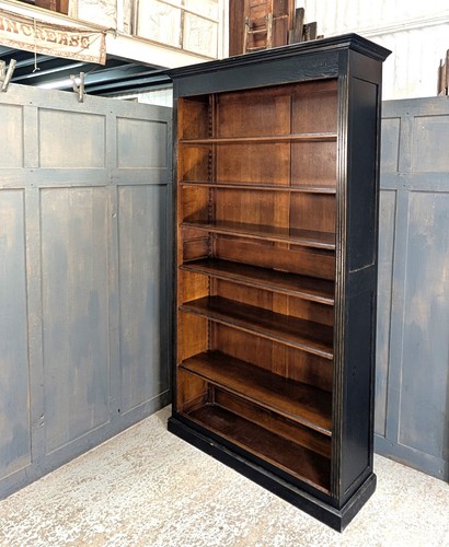 Very large oak open - oak, bookcase