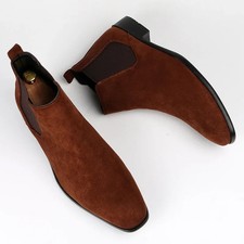 Mens Chelsea Boots Square Toe