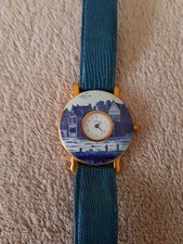 Oilily Ladies Blue And White Ceramic Face Watch
