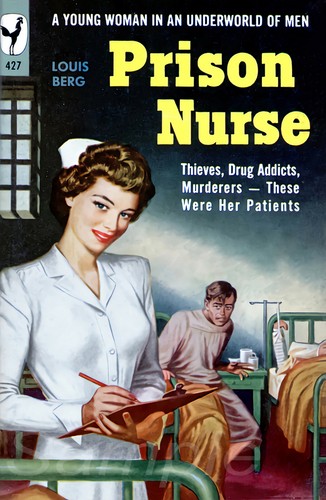 Vintage prison nurse poster - vintage, a4