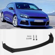 Gloss Black Front Bumper Lip Splitter Spoiler Body Kit For Seat Ibiza Leon FR UK