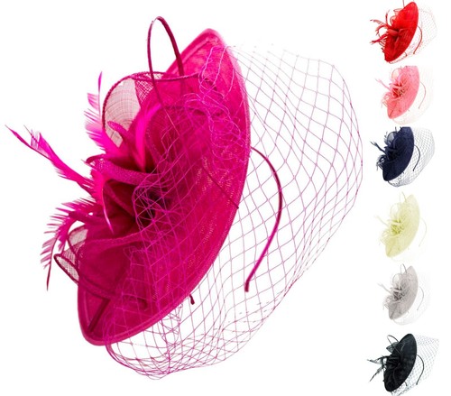 Womens sinamay disc bowknot - sinamay,