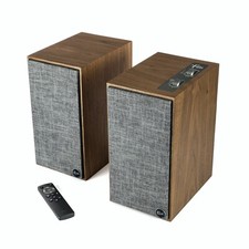 Klipsch The Fives Powered Active Bookshelf Speakers (Walnut), NEW, UK Dealer