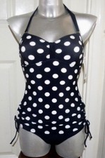 Ladies Tummy Control Skirtini Swimming Costume Padded Cups Removable Straps UK 8
