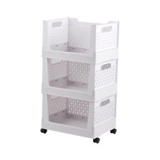 3 Tiers Foldable Wheeled