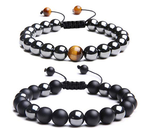 Natural black hematite tigers - natural,