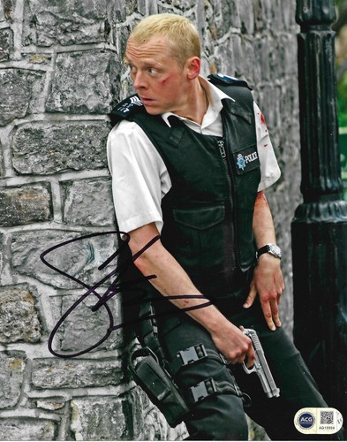 Simon pegg signed hot fuzz - pegg,