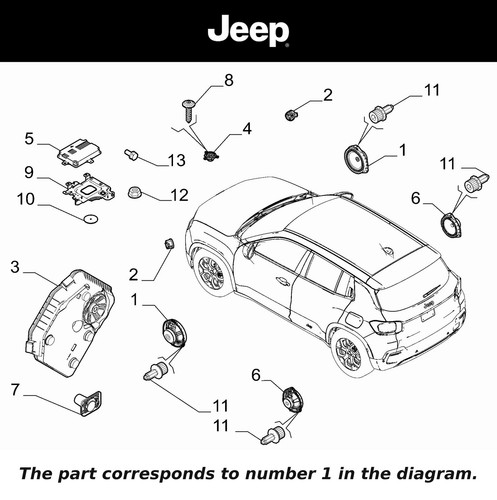 Genuine jeep audio front - jeep,