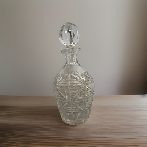 Vintage cut crystal decanter - vintage,