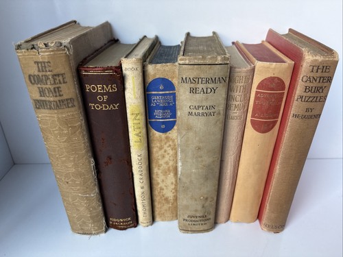 Old vintage distressed books - old,