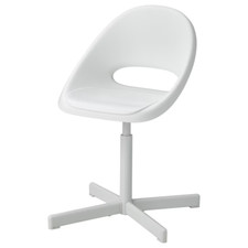 IKEA Children's Study Desk Chair Adjustable Height comfort Swivel chair White