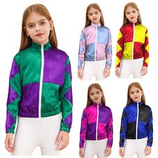 Girls Jackets Racehorse Costume Recital Horse Riding Racer Racing Ouertwear Tops