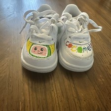 Toddler Custom cocomelon shoes! Excellent Condition! Size 4C