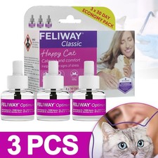 3X FELIWAY Optimum/Classic/Friend 30 Day Refill 48ml Value Pack Cat Calming FD2