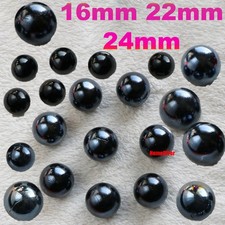 16mm 22mm 24mm Black Glass