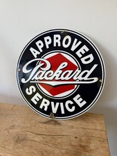 Packard service Enamel Sign