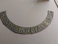 Milner Safe Door Plaque