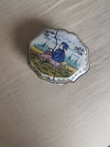 Antique 1900 french faience - faience, or