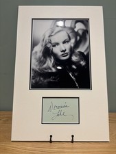 Veronica Lake Signed Page