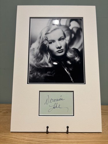 Veronica lake signed page - veronica,
