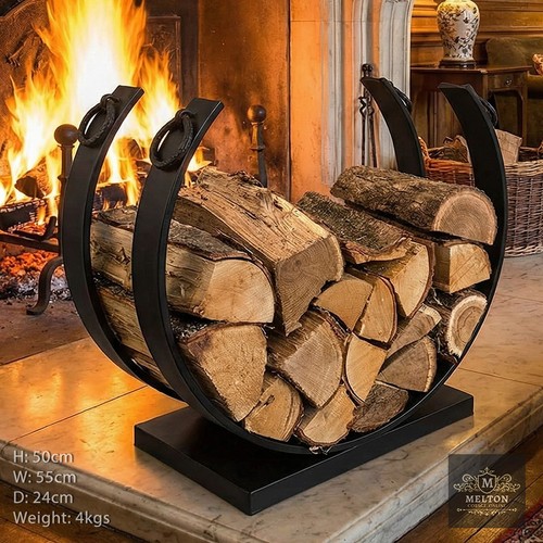 Large metal firewood log - large,