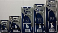 JES Wire Plate Wall Display Spring Hangers Holder in white  Sizes 0,1,2,3,4