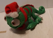 Disney Store 8-Inch Tangled Pascal Soft Toy in Christmas Santa Hat