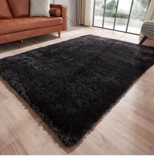 7x10 Black Area Shag Rug