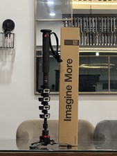 Manfrotto XPRO 5 Section Carbon Fibre Video Monopod with Fluidtech Base New