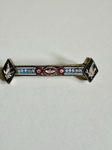 Antique micro mosaic brooch - antique,